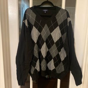 Men’s Big & Tall Argyle Sweater